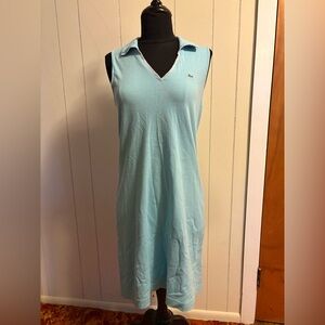 Vintage Lacoste Light Blue Sleeveless Polo Dress